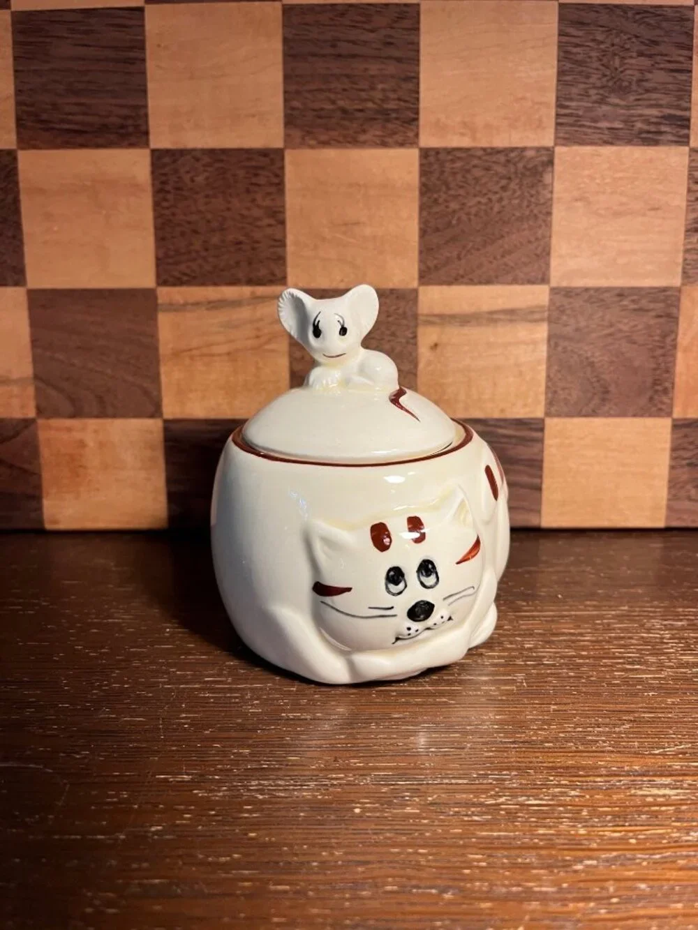 Cat Shaped Honey Sugar Jelly Jar A619
